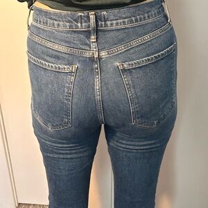 AGolde high-waisted button front jeans